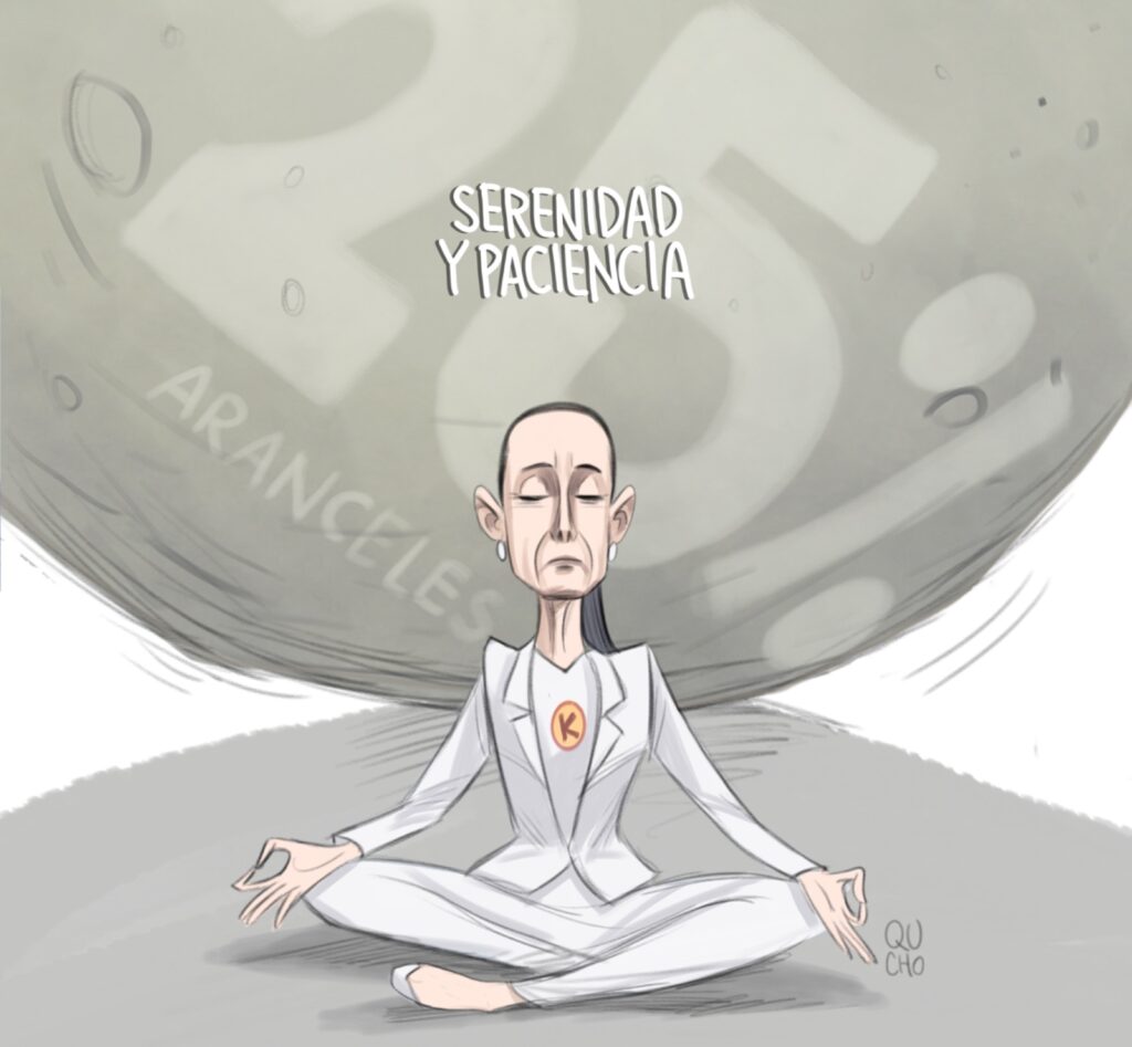 Cartón Qucho sobre Claudia Sheinbaum 