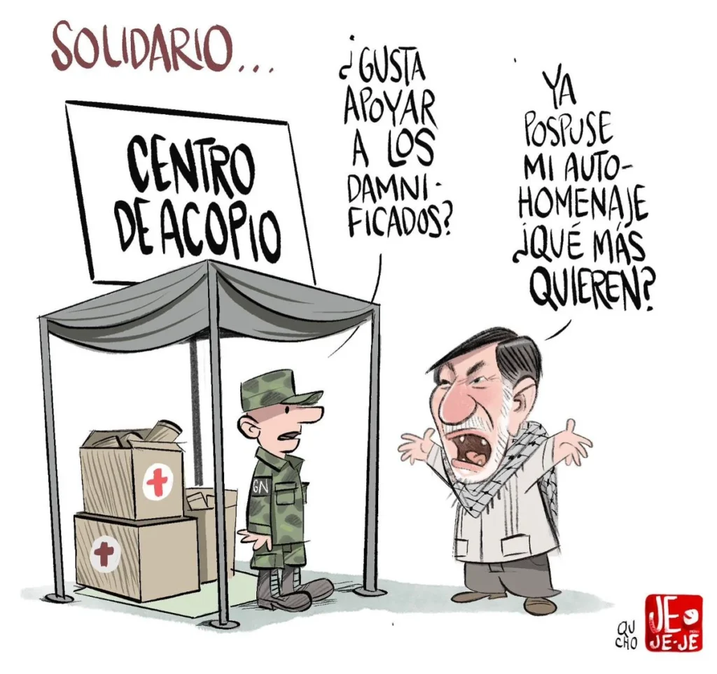 Cartón de Qucho sobre Centro de Acopio