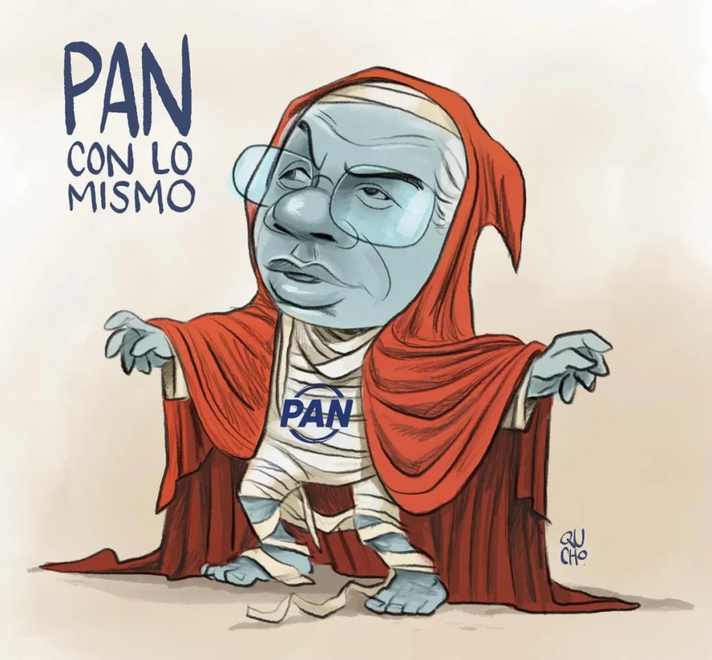 Cartón de Qucho sobre Felipe Calderón