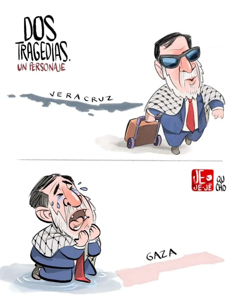 Cartón de Qucho sobre Noroña