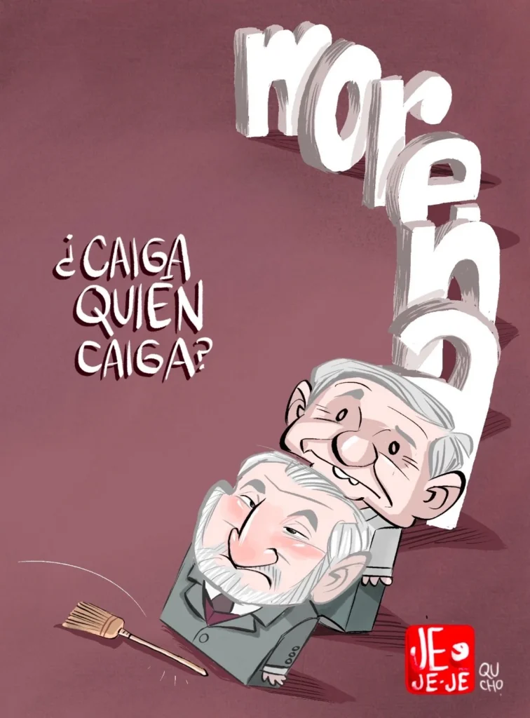 Cartón de Qucho sobre Adán Augusto