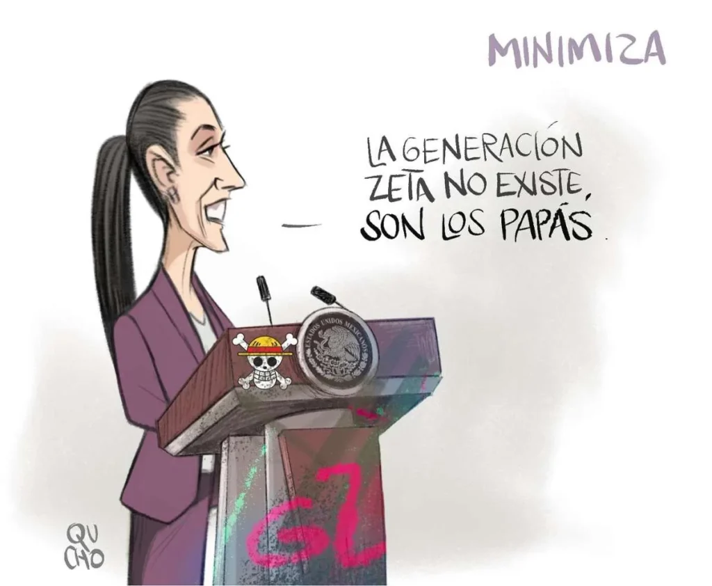 Cartón de Qucho Monero sobre la Generación Z