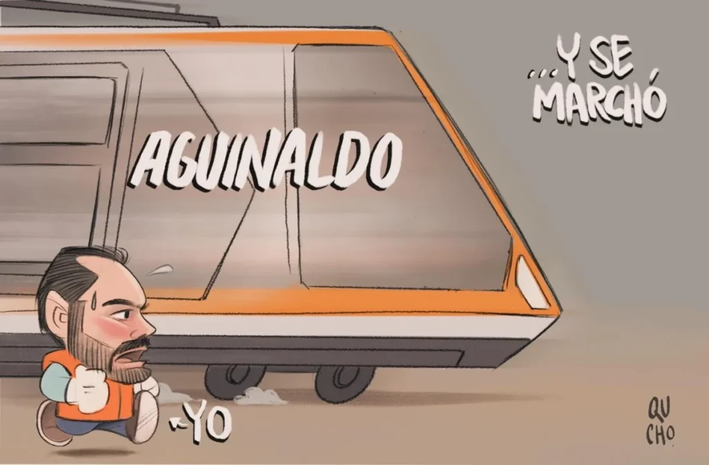 Cartón de Qucho sobre Quirino