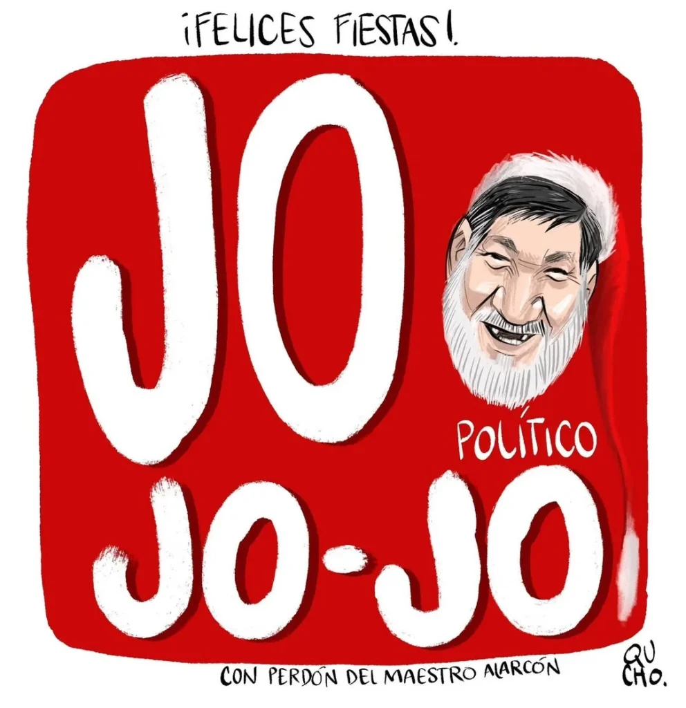 Cartón de Qucho de Feliz Navidad