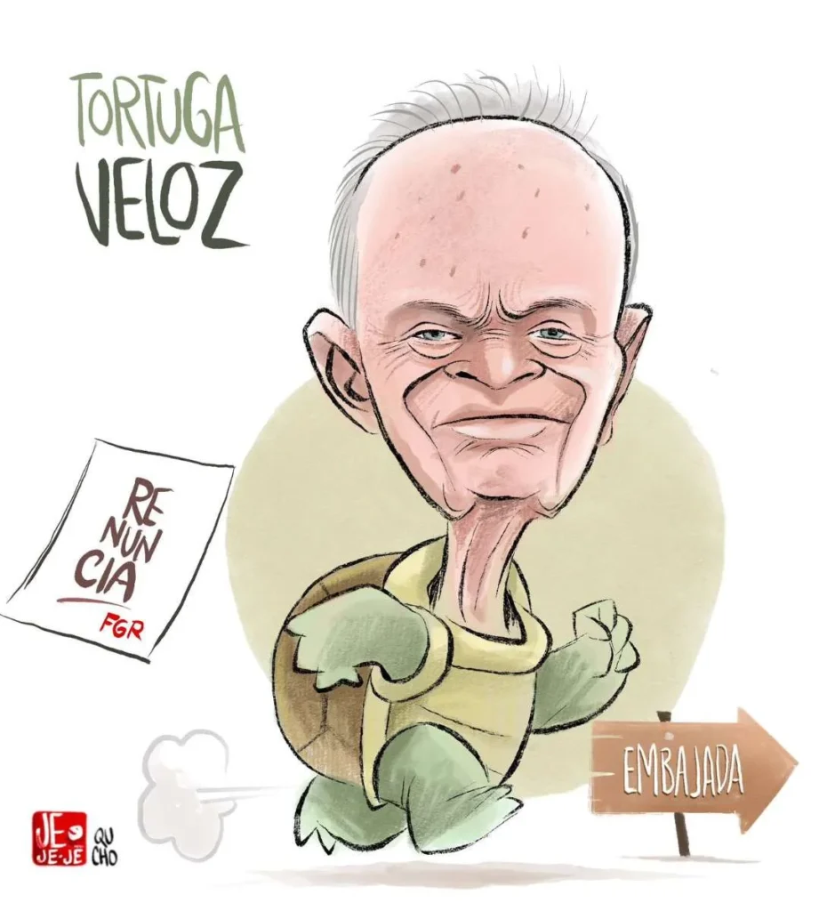 Cartón de Qucho sobre el fiscal Gertz