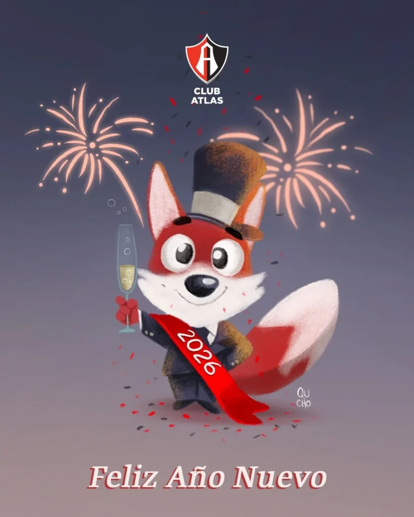 Cartón de Qucho Monero sobre el Atlas y el Año Nuevo