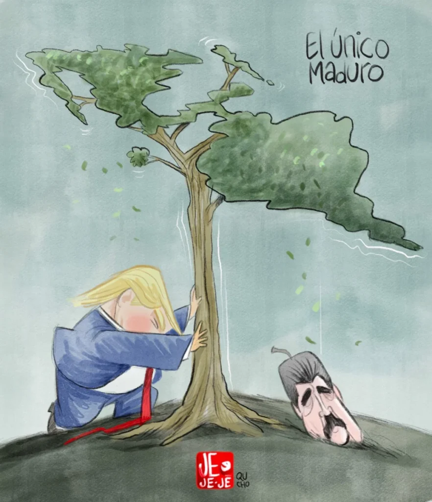 Cartón de Qucho sobre Donald Trump