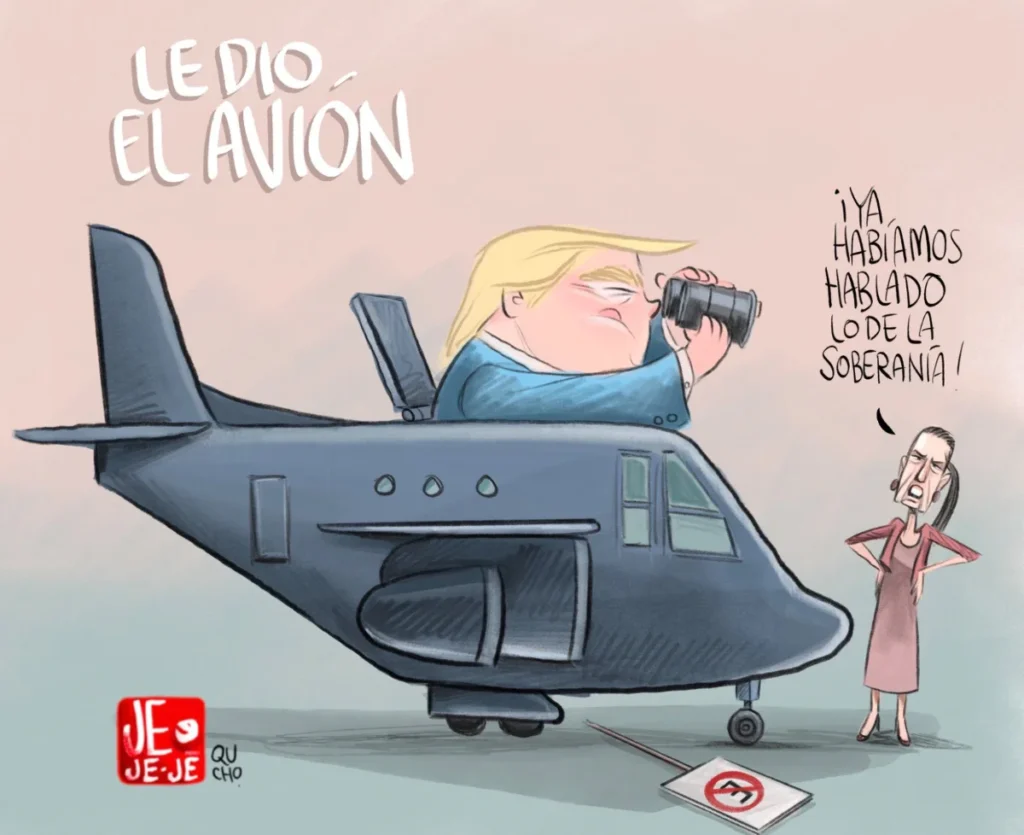 Cartón de Qucho Monero sobre la Presidenta Claudia Sheinbaum