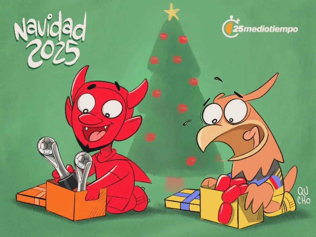 Cartón de Qucho sobre la Navidad