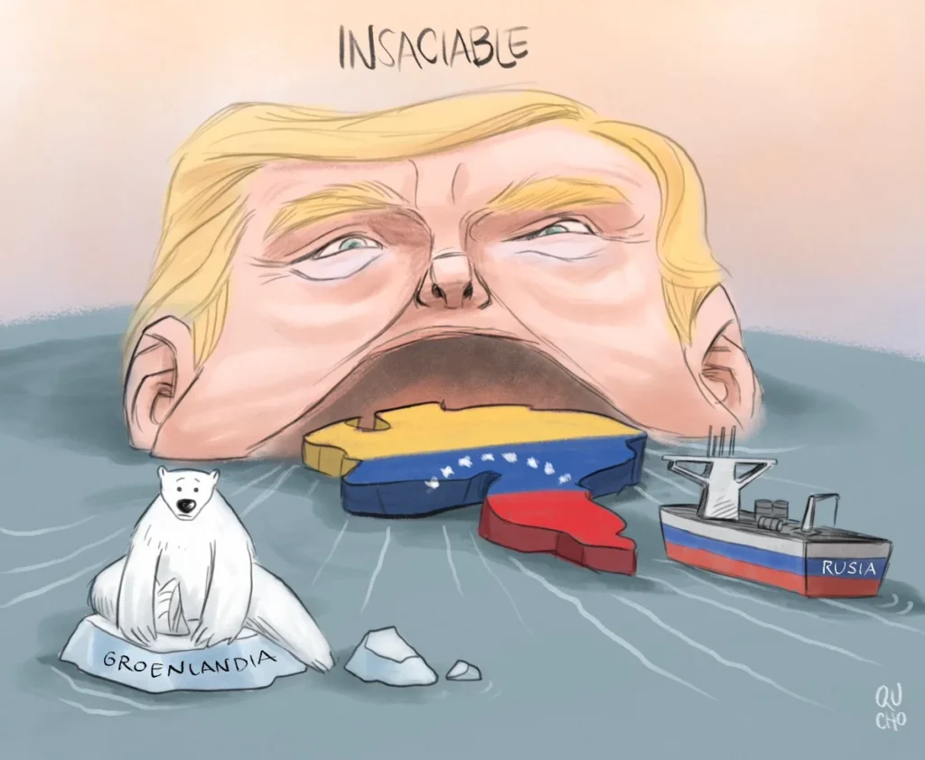 Cartón de Qucho dedica su cartón Donald Trump