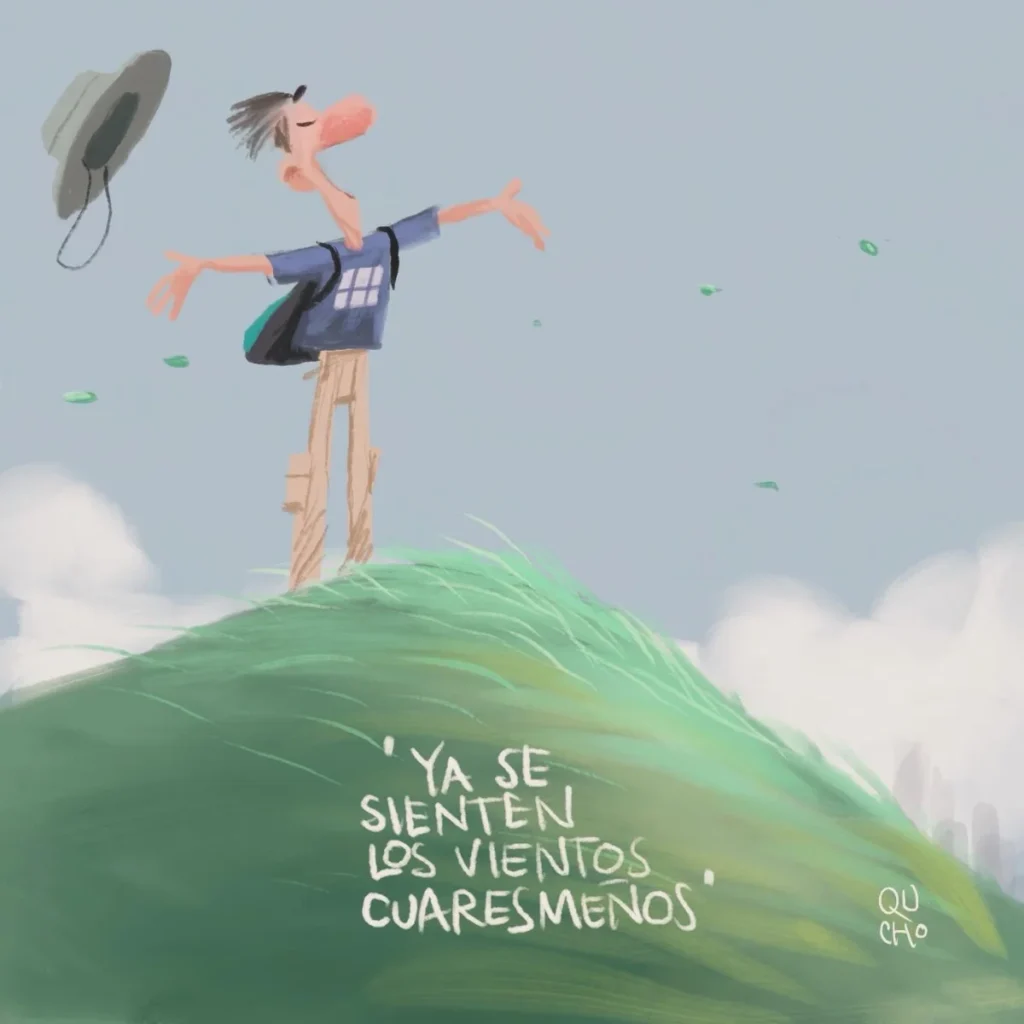 Cartón de Qucho sobre la Cuaresma 2026