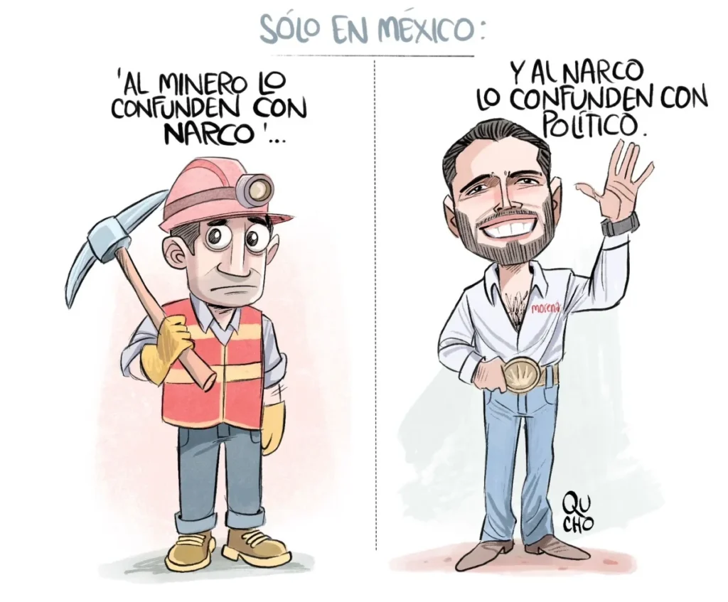 Cartón de Qucho sobre el alcalde de Tequila