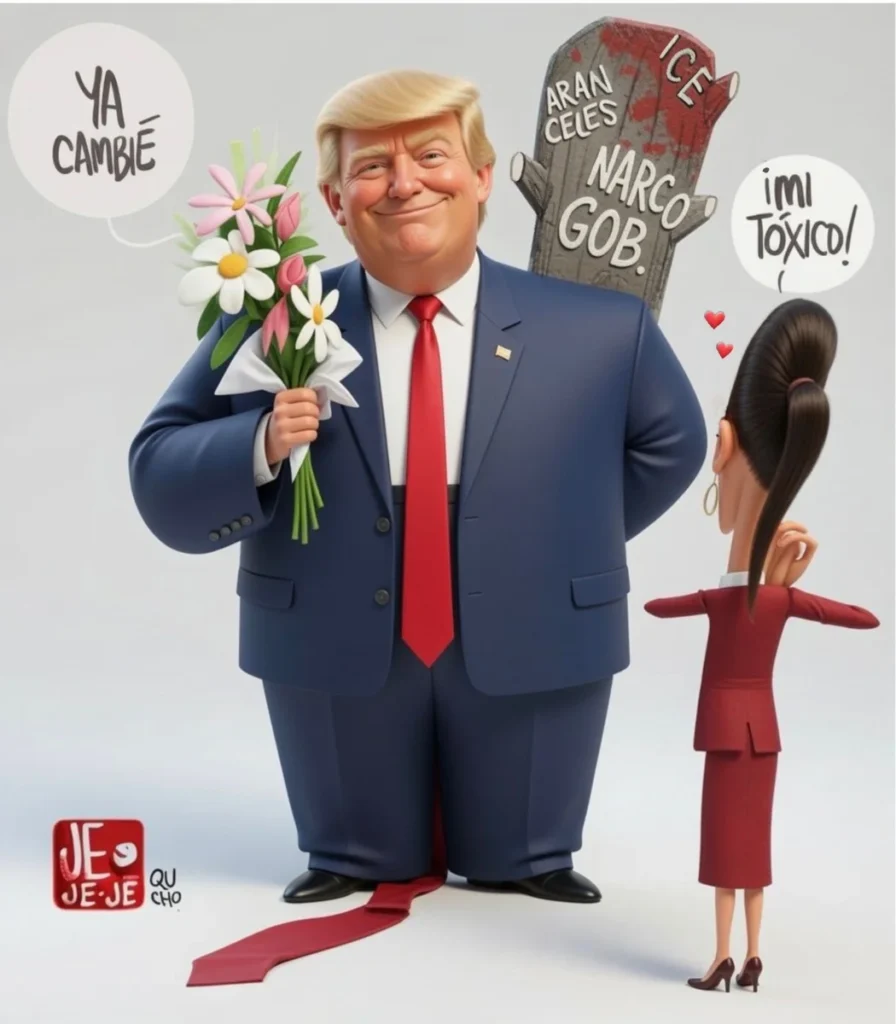 Qucho Monero dedica su cartón a la Presidenta