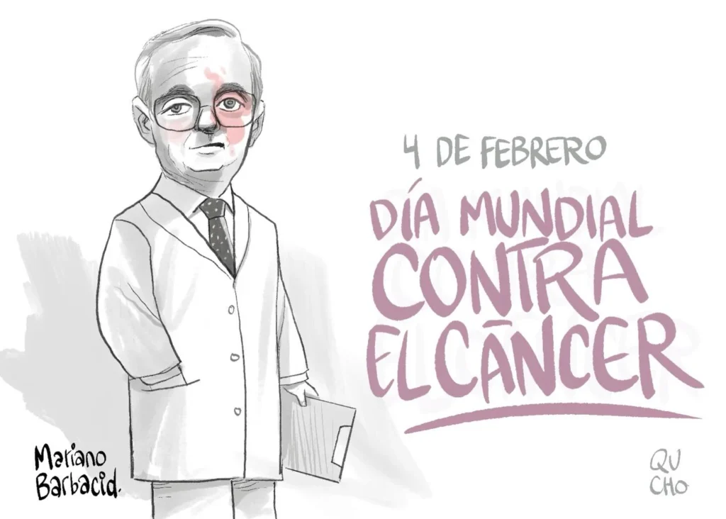 Cartón de Qucho sobre el Día contra el Cáncer