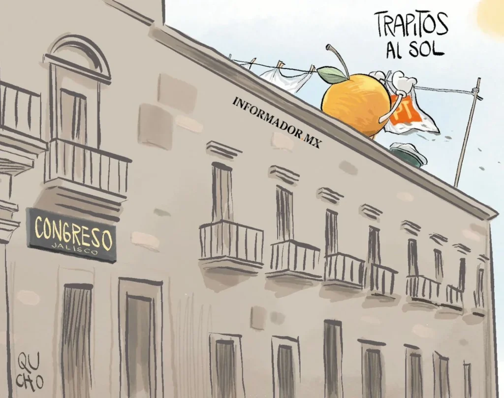 Cartón de Qucho Monero sobre el Congreso de Jalisco