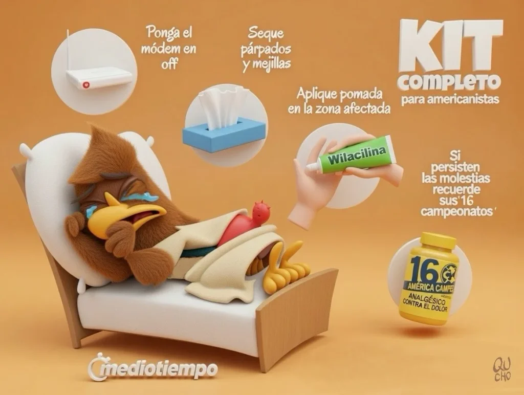 Cartón de Qucho sobre el América