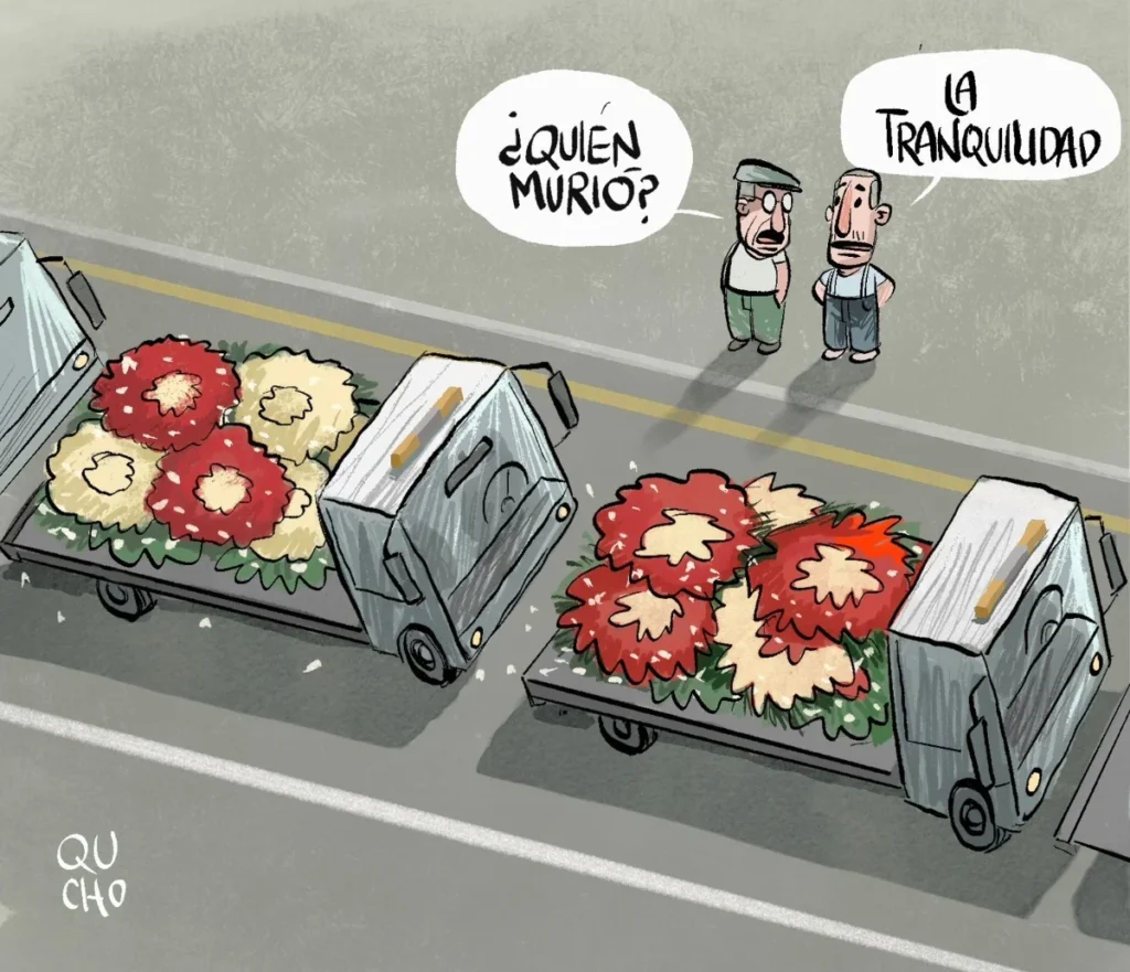 Cartón de Qucho dedica su cartón sobre la muerte de El Mencho