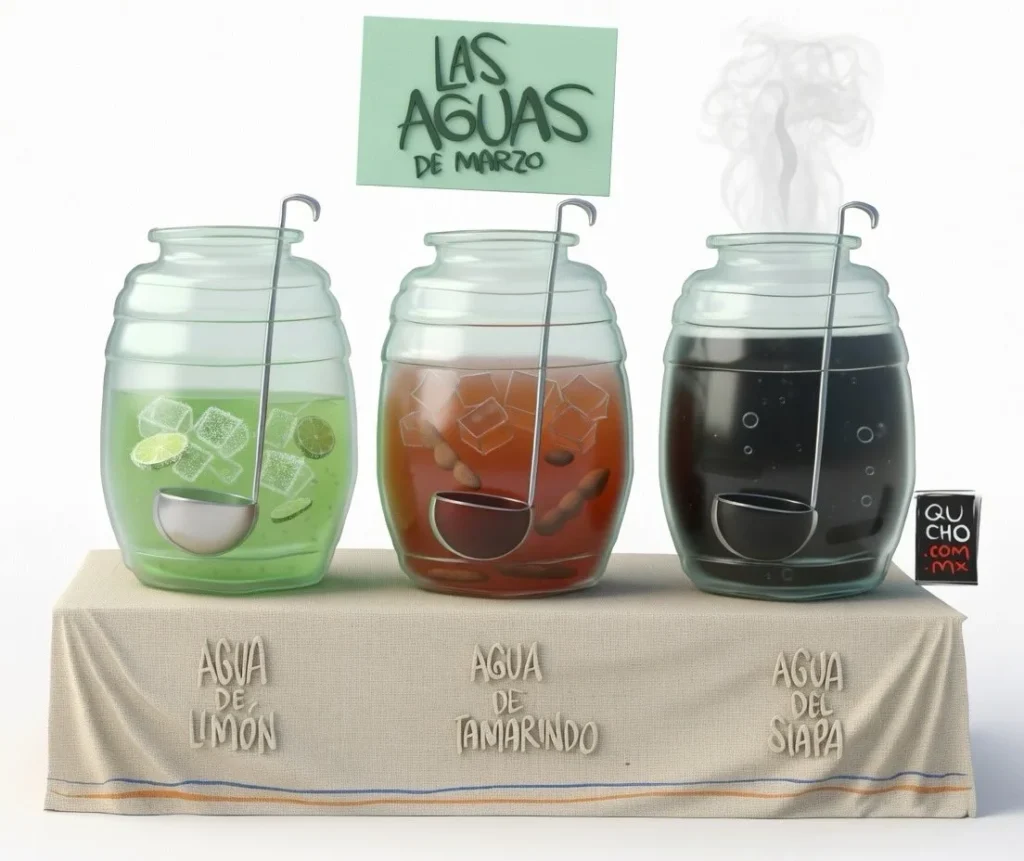 Cartón de Qucho sobre el agua del Siapa