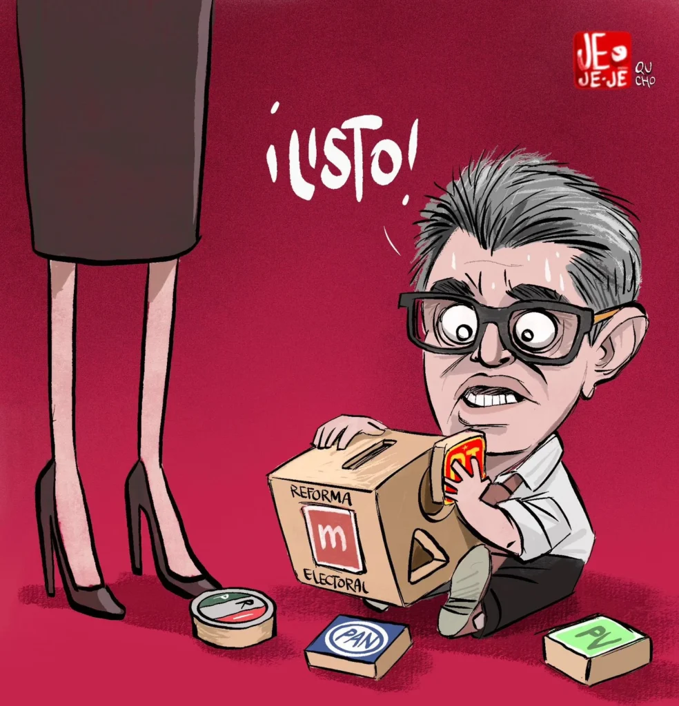 Cartón sobre la reforma electoral