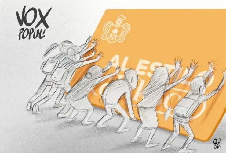 Cartón de Qucho sobre la tarjeta única