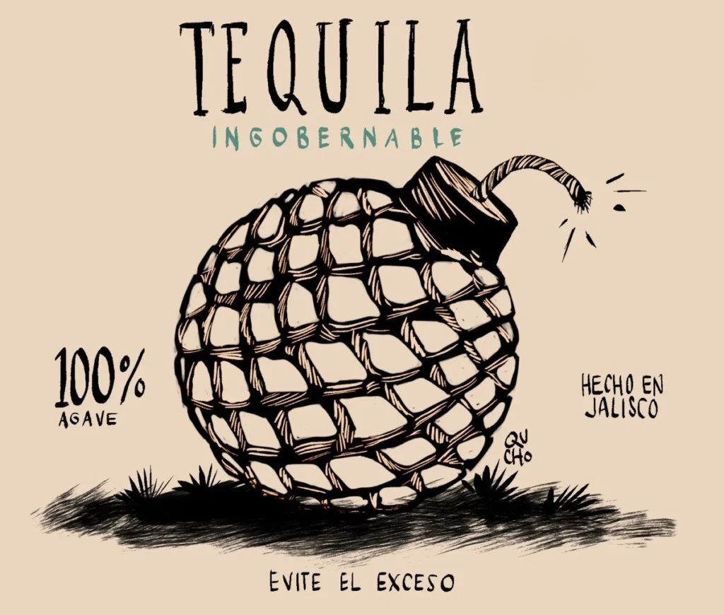 Cartón de Qucho Monero sobre el municipio de Tequila