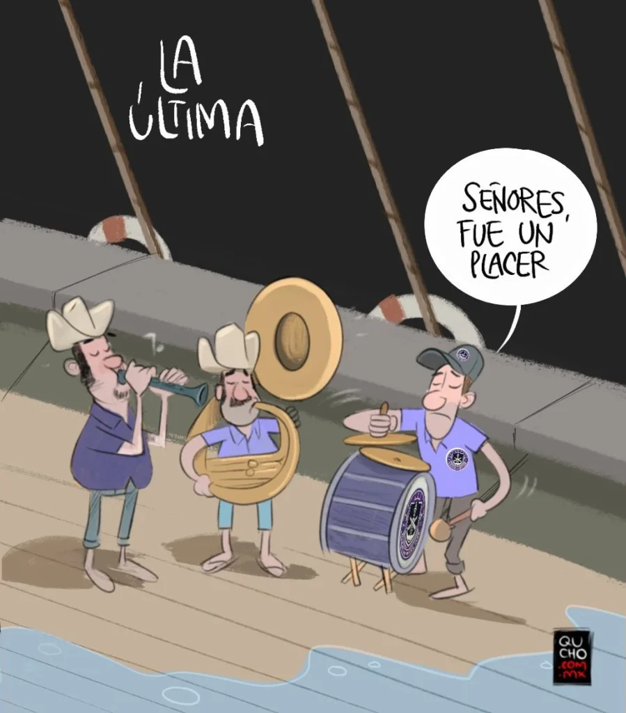 Cartón de Qucho sobre Mazatlan