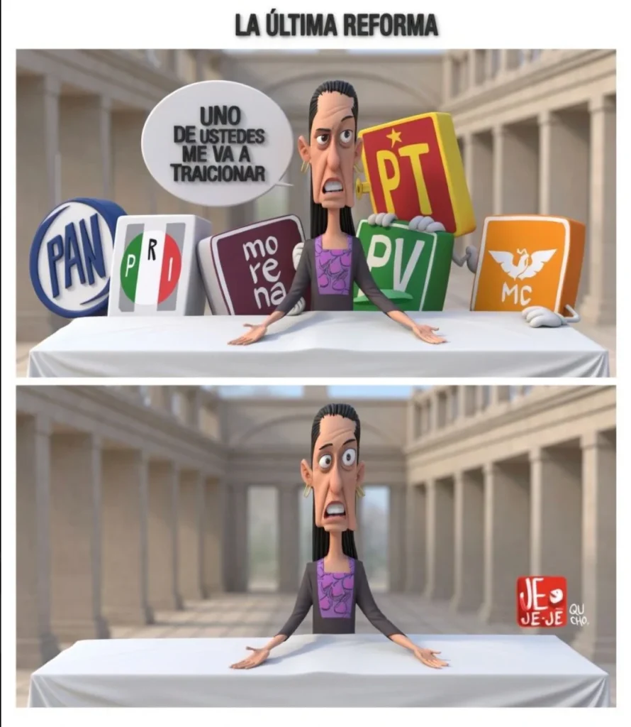 Cartón de Qucho sobre la Reforma Electoral