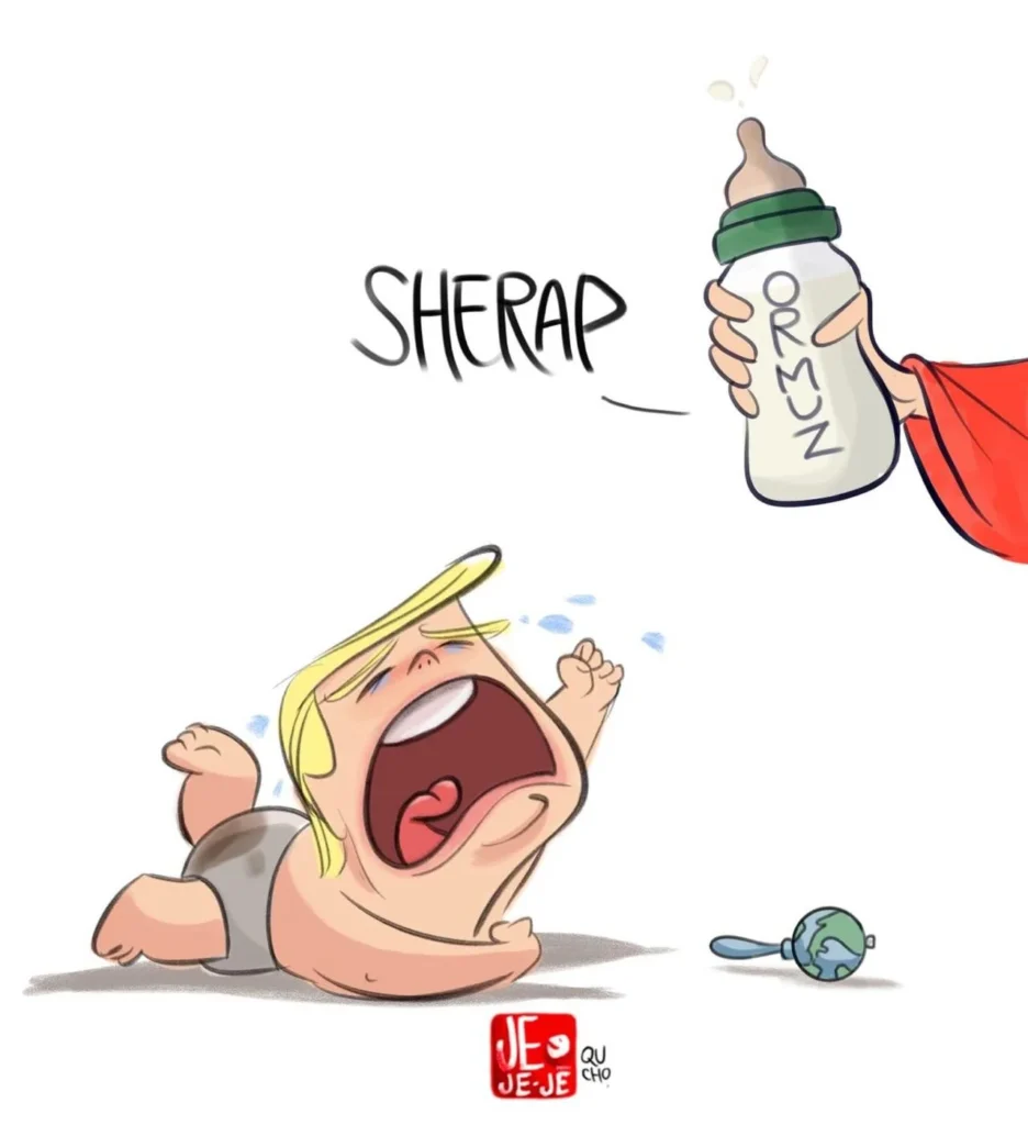 Cartón de Qucho sobre Donald Trump