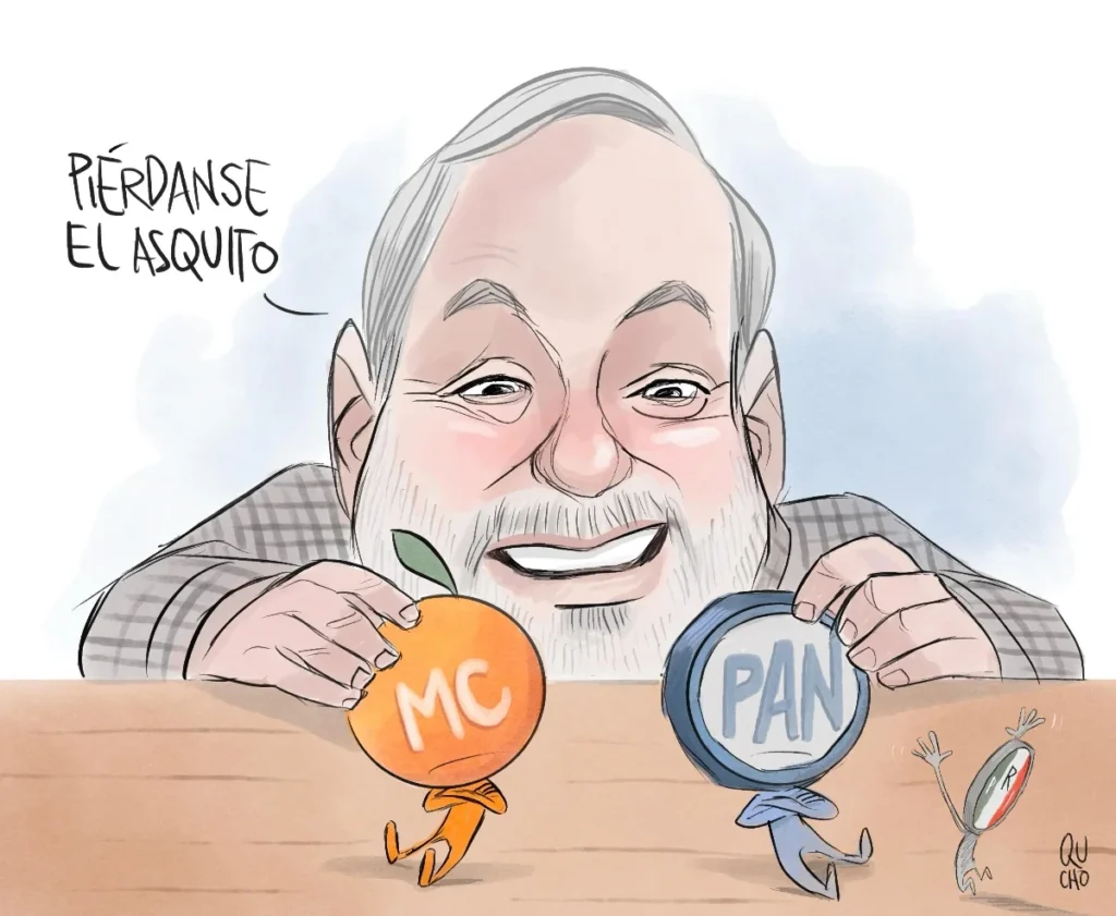 Cartón de Qucho sobre Emilio González