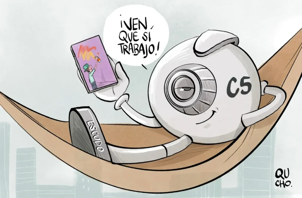 Cartón de Qucho sobre el C5