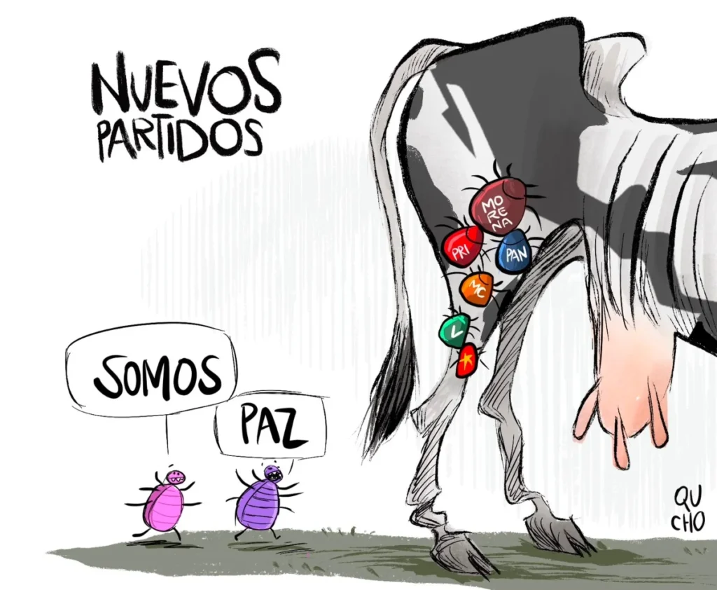 Cartón de Qucho sobre los nuevos partidos políticos