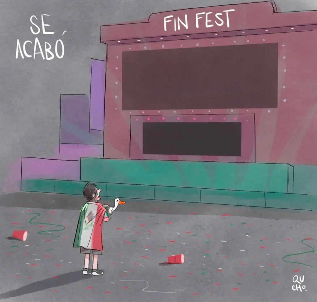 Cartón de Qucho sobre la derrota de México vs Portugal