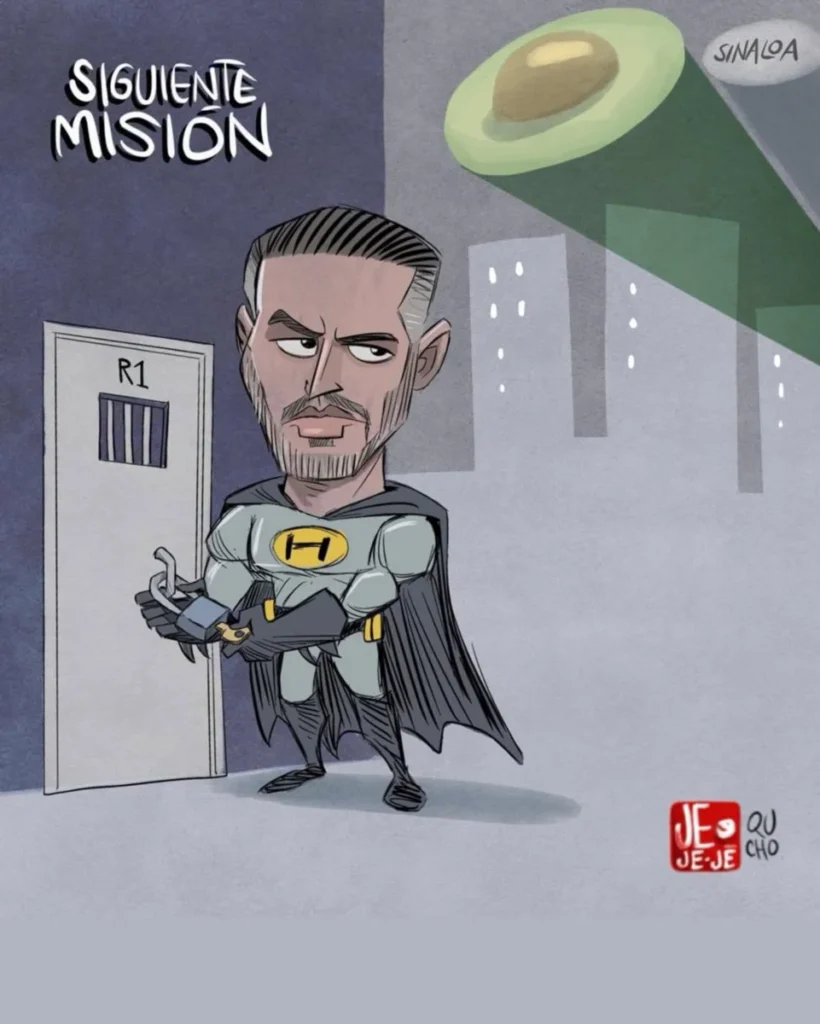 Qucho Monero dedica su cartón a Omar García Harfuch