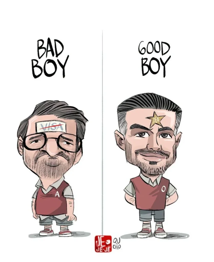 Qucho Monero dedica su cartón a los chicos de la 4T