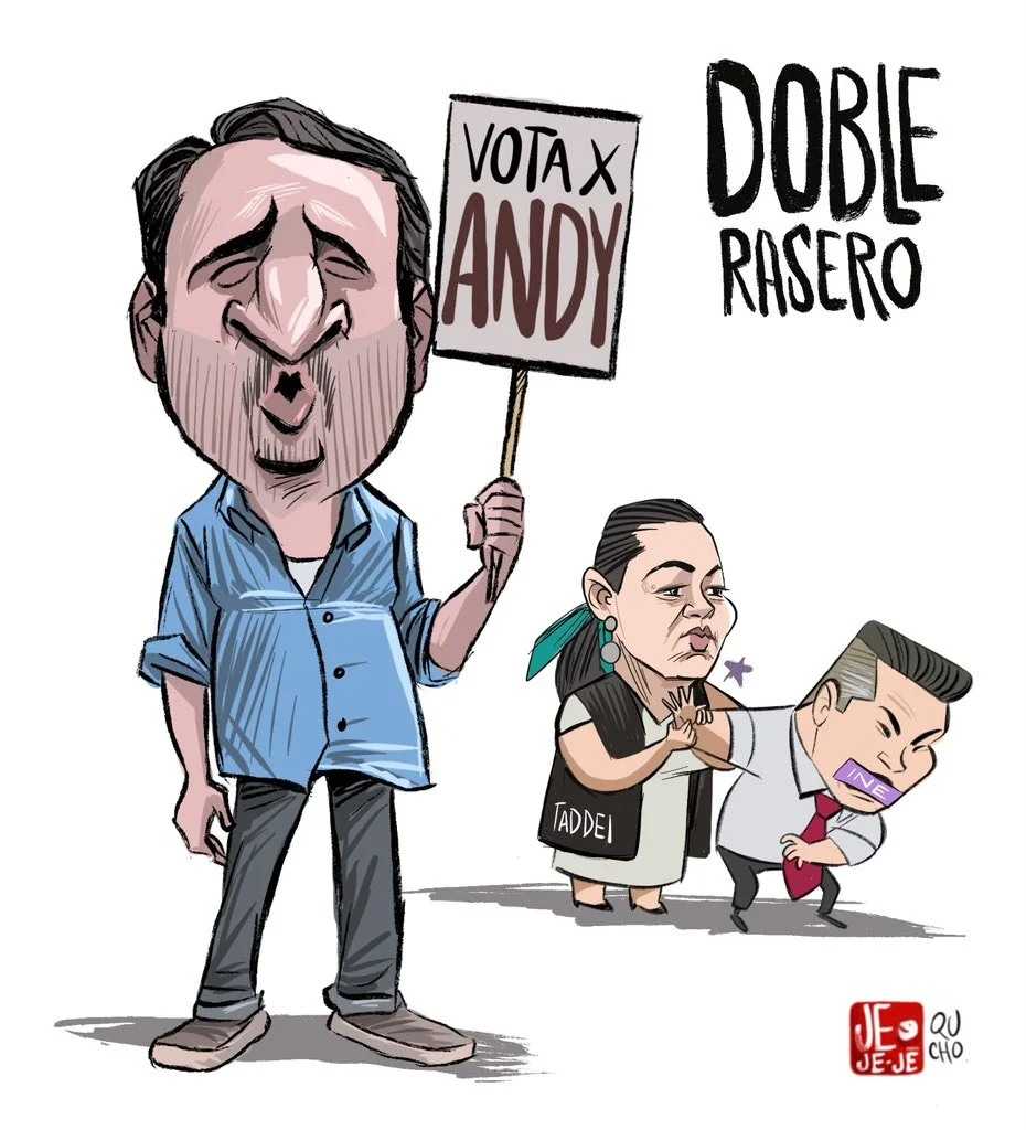 Qucho Monero dedica su cartón de hoy al INE