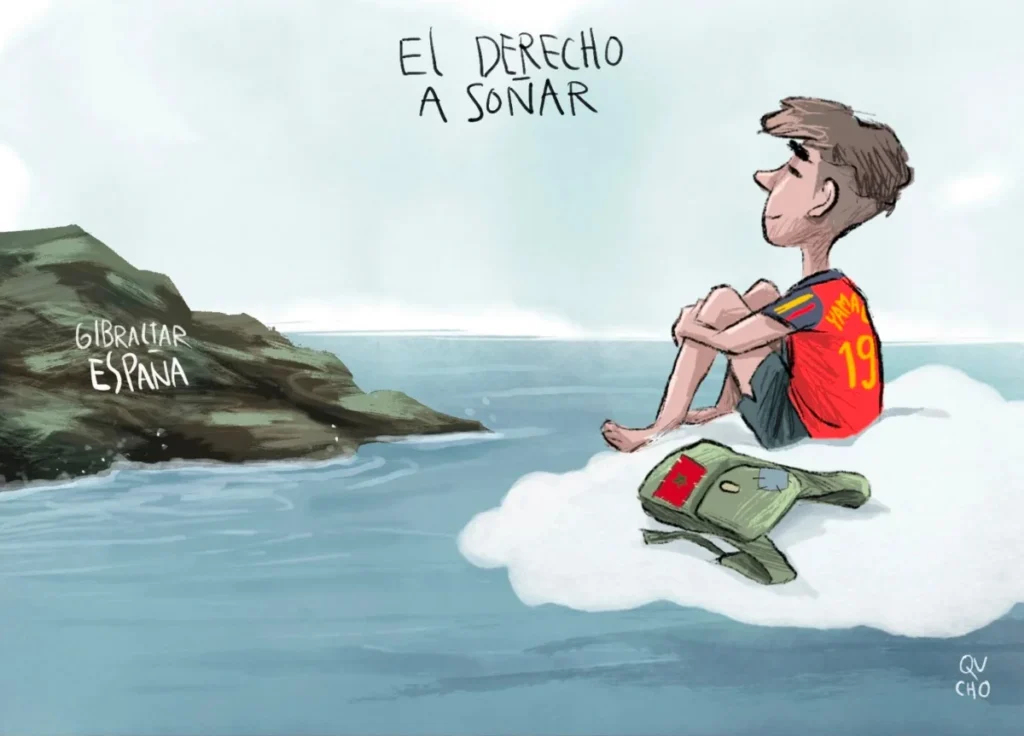 Cartón de Qucho sobre la crisis en España