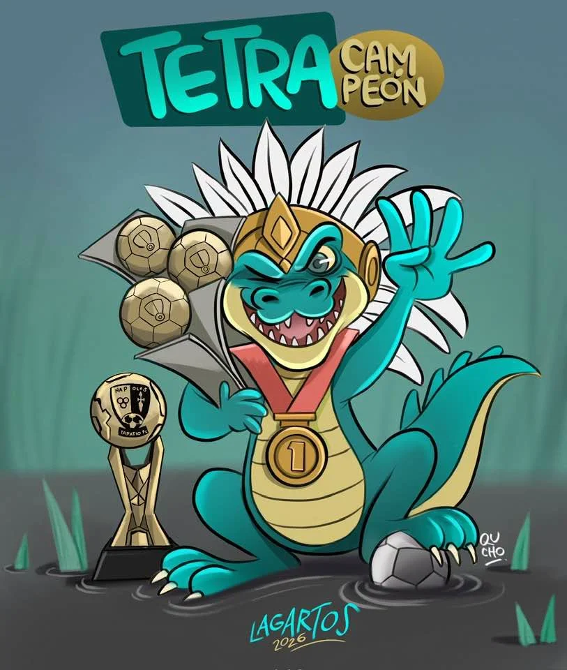 Cartón de Qucho sobre el Grupo Lagarto