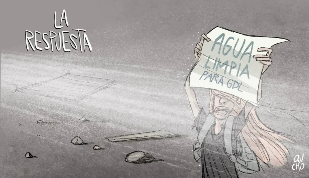 Cartón de Qucho sobre la respuesta del Gobierno de Jalisco