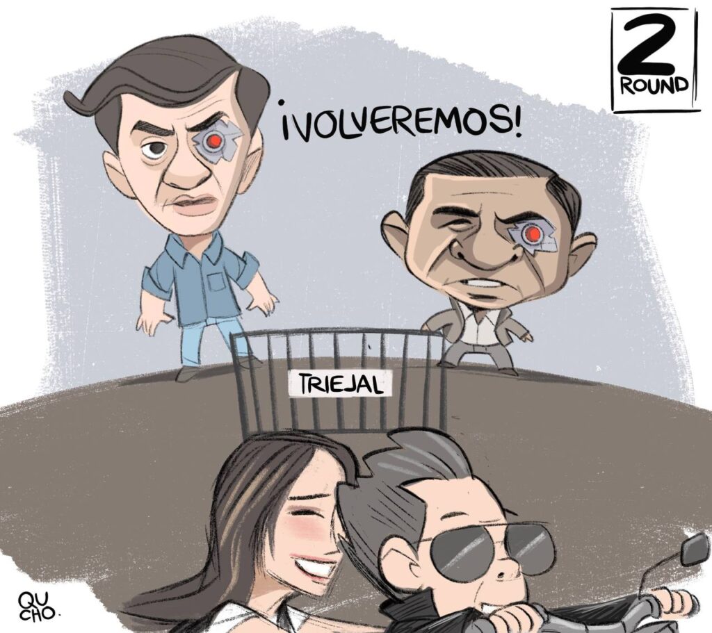 Cartón Qucho Moreno sobre la decisión del Tribunal Electoral de Jalisco a favor de MC en Jalisco y Verónica Delgadillo