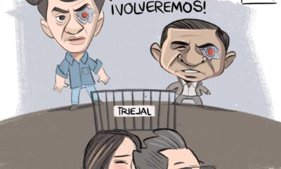 Cartón Qucho Moreno sobre la decisión del Tribunal Electoral de Jalisco a favor de MC en Jalisco y Verónica Delgadillo