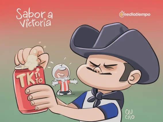 Cartón Qucho Monero Monterrey Chivas