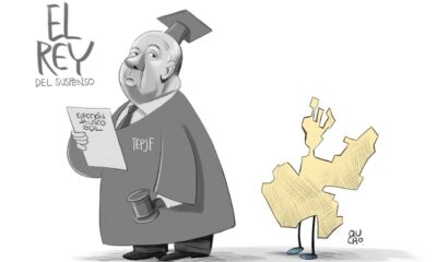 Cartón de Qucho Moreno sobre la espera de las respuestas de los tribunales a las impugnaciones electorales