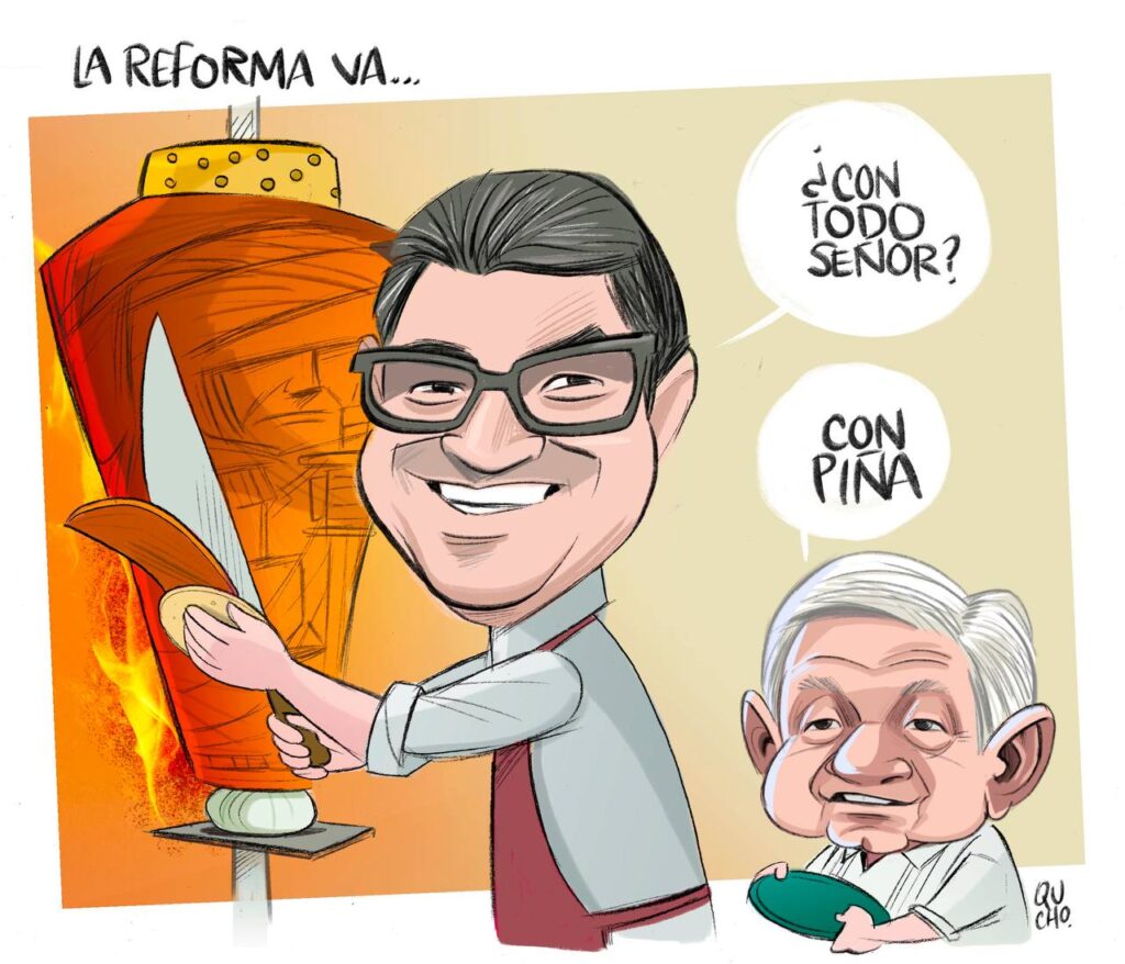 carton qucho sobre la reforma al poder judicial