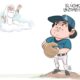 Cartón Qucho homenaje a Fernando Valenzuela