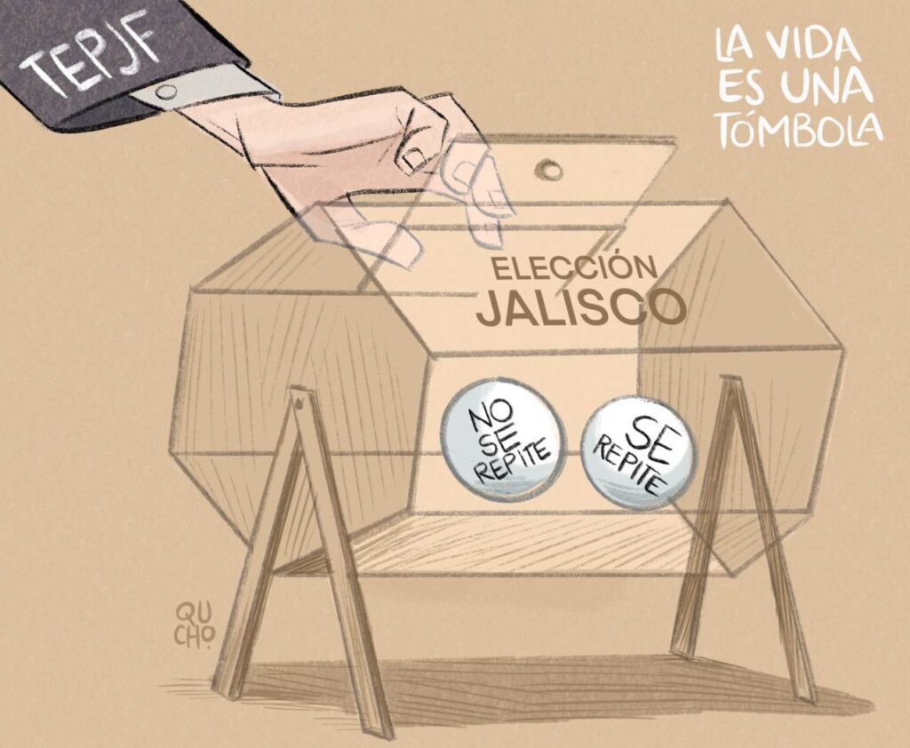 Cartón Qucho sobre el fallo de la Sala Superior