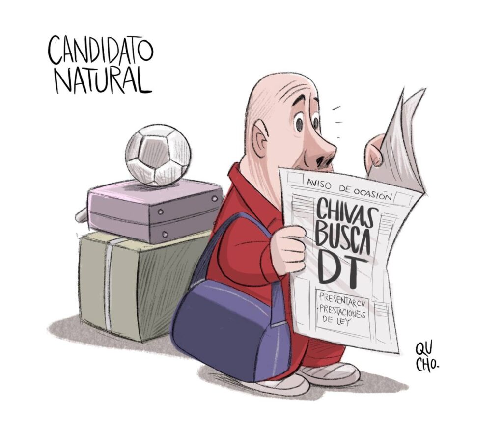 Cartón Qucho sobre el futuro de Enrique Alfaro