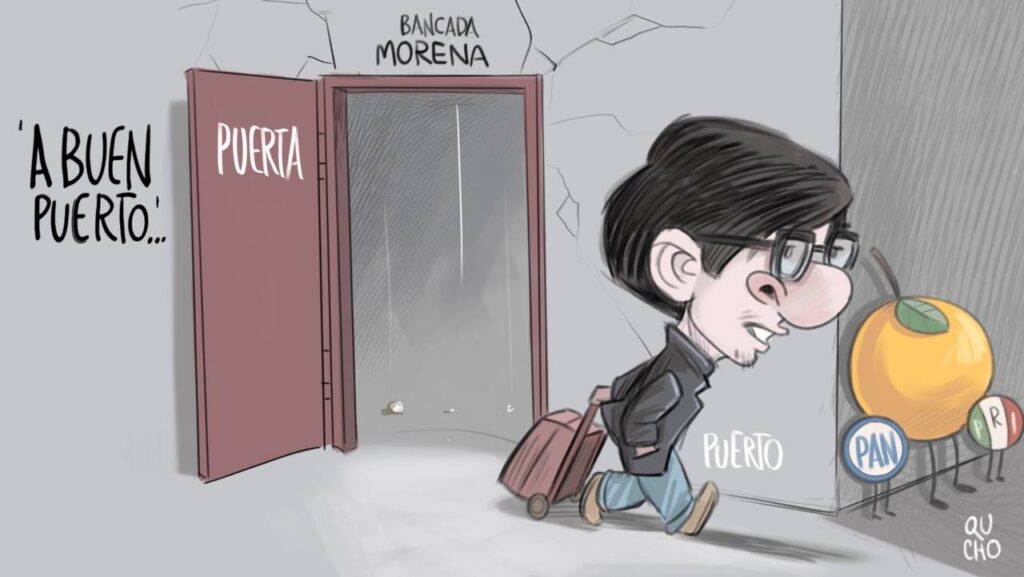 Carton Qucho sobre la renuncia de Alejandro Puerto de Morena