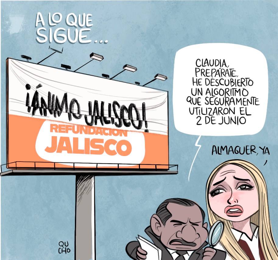 Carton de Qucho sobre la resolución de Claudia Delgadillo