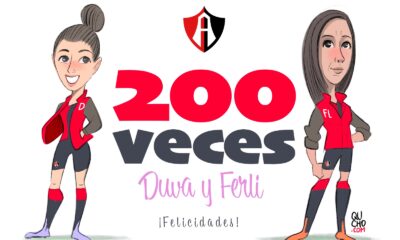 Carton de Qucho Monero sobre los 200 partidos jugados por Duva y Fenli