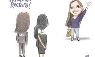 Cartón Qucho sobre la elección de la nueva rectora de la UdeG